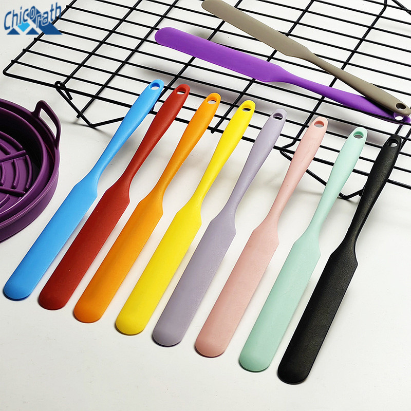 🎐สปาตูล่าซิลิโคน มีหลายสี Spatula สปาตูล่า มีดทาครีม มีดปาดเนย สปาตูล่าปาเค้ก ไม้พาย ไม้พายซิลิโคน🎐 - รูปที่ 4