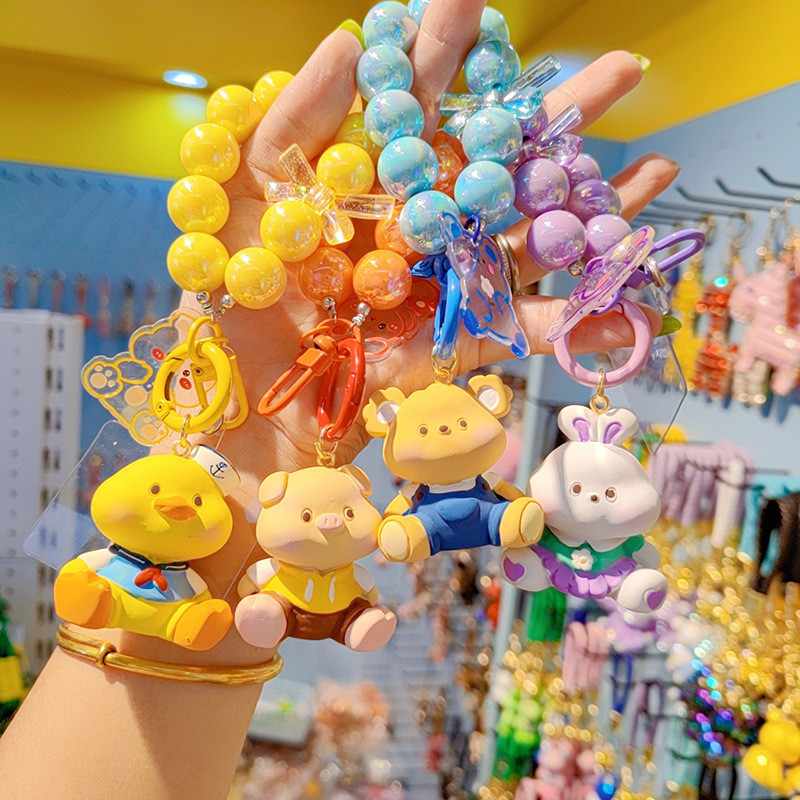 10.JG创意可爱嘟嘟脸钥匙扣卡通小动物钥匙扣挂饰女情侣钥匙链手机挂件Creative cute chubby face keychain cartoon animal20250506