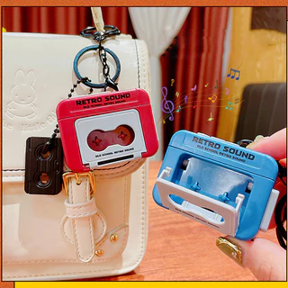 GeeToy เครื่องอัดเสียงมินิพกพา ดีไซน์น่ารัก พร้อมพวงกุญแจ ของเล่นเสริมพัฒนาการ ของขวัญสำหรับเด็ก