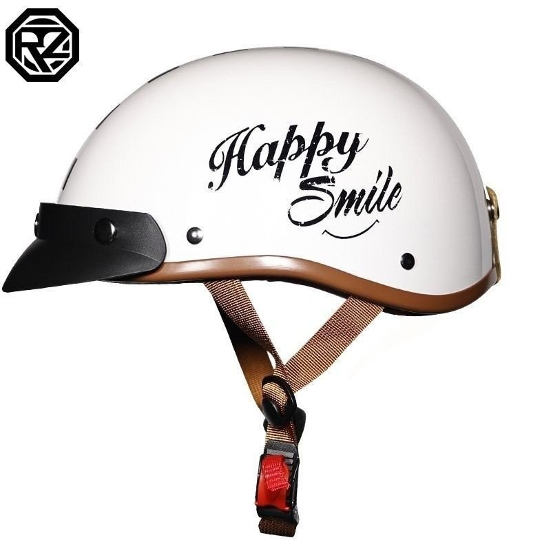 Harley หมวกกันน็อครถจักรยานยนต์ชายหญิงหมวกกันน็อควินเทจฤดูร้อน ราคา ถูกที่สุด ดีลบีเคเค แกลเลอรีภาพที่ 6