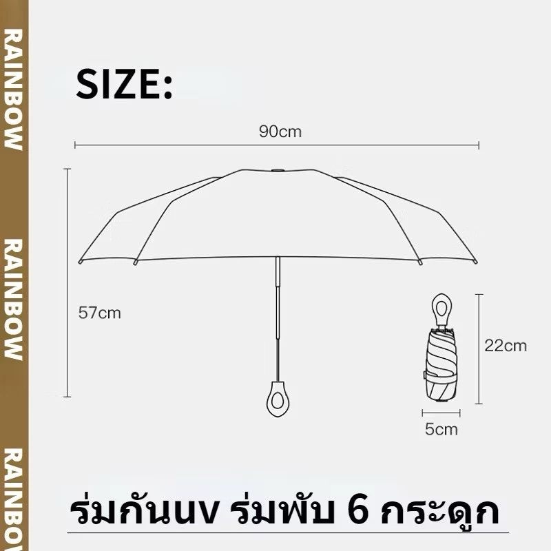 ร่มแคปซูล ร่มพับกันยูวี ร่มพกพามินิ thumbnail 7