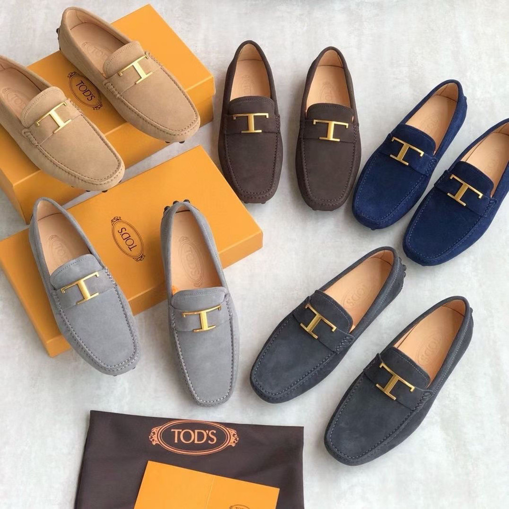 Tods รองเท้าลําลองหนังแท้