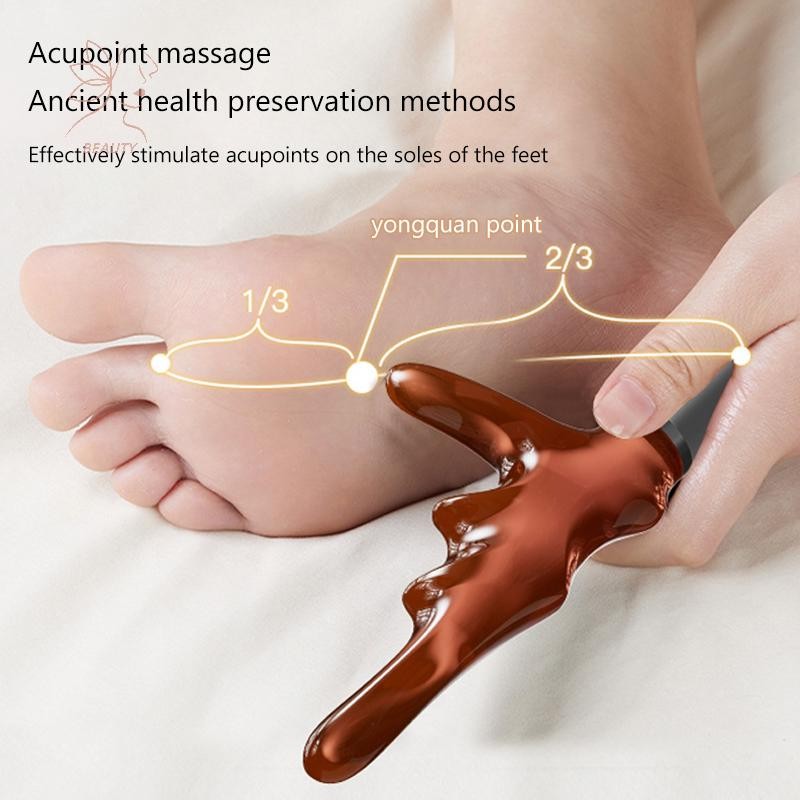 [maybeauty] T Acupressure เครื่องนวดเท้า Thumb Finger Press Trigger Point บรรเทาผ่อนคลายทั้งร่างกายลึกมือถือนวดฟุตขาเครื่องมือ {TH} - รูปที่ 2
