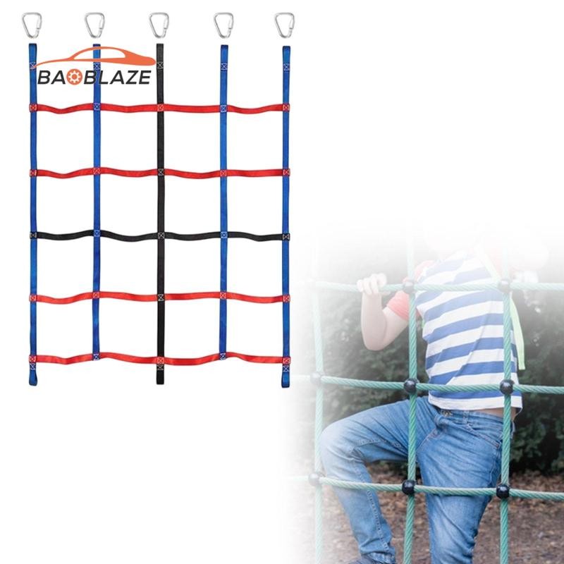 [Baoblaze] Kids Outdoor Rainbow Climbing Net Accessories Playground Hanging Step Ladder
