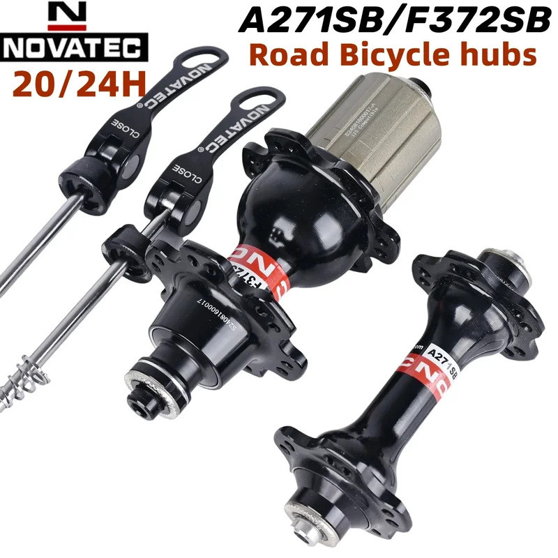 Novatec Joy Road Bike Hubs A271SB/F372SB ออกแบบมาพร้อมแบริ่งด้านหน้า 2 แบริ่งและด้านหลัง 4 แบริ่ง V-