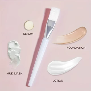แปรงมาส์กหน้า Face-Mask Applicator แปรงตรวจสอบผิวหน้าแบบนุ่มพร้อมที่จับพลาสติกใสสําหรับเครื่องมือดูแลผิว
