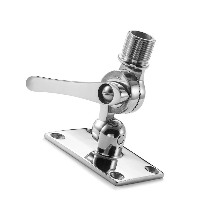 QJ 180 องศาปรับ Marine VHF เสาอากาศ Mount Rail Mount ฐานเสาอากาศสําหรับเรือ