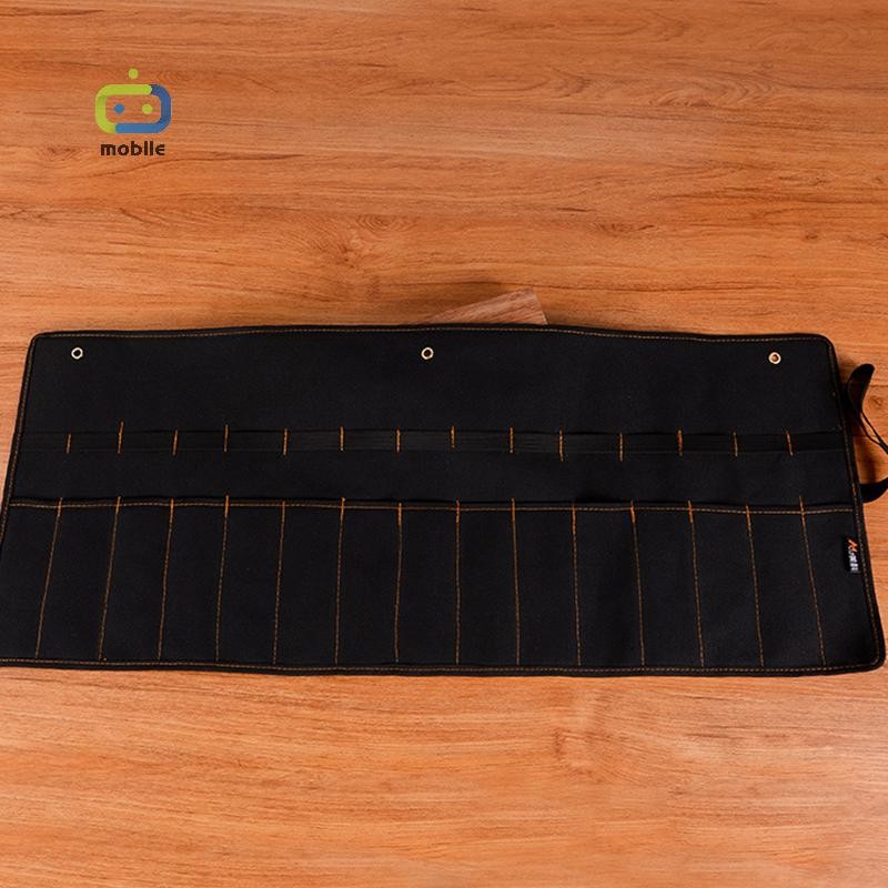 [maygood] Chisel Carrying Case Canvas Pocket Tool Roll Holder ประแจกระเป๋า Organizer {TH}