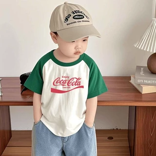 (จัดส่งตลอด 24 ชั่วโมง）🔥 เสื้อใต้แบรนด์ เด็กชายวัยรุ่น 2025 เสื้อทีศรีแขนสั้น ผ้าแตนเบา