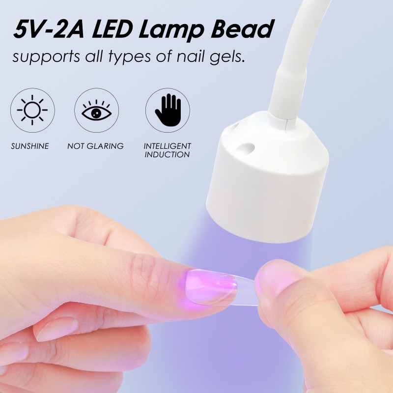 6W เครื่องเป่าเล็บเครื่อง USB โคมไฟเล็บ LED แบบพกพาใช้ในบ้านเล็บผลิตยูวีเจลโปแลนด์เล็บเครื่องมือศิลปะ ราคา ถูกที่สุด ดีลบีเคเค แกลเลอรีภาพที่ 4