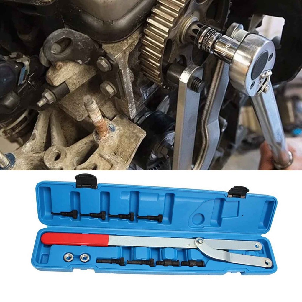 ถูกที่สุด Universal Wrench Camshaft Injection Pump Cam Pulley Holder Sprocket Holding Tool 40-220MM Belt Pulley🔥COD