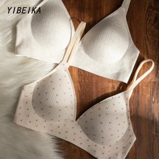 ฝรั่งเศสดอกไม้สามเหลี่ยมถ้วยชุดชั้นในกีฬาไร้สายเต้านมขนาดเล็…