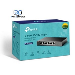 TP-LINK TL-SF1006P 6-Port 10/100Mbps Desktop Switch พร้อม 4-Port PoE+