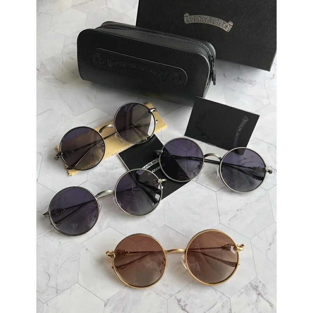 แว่นกันแดด Chrome Hearts ใหม่ + GORGINA-1 แว่นกันแดดผู้ชาย แว่นกันแดดผู้หญิงใหม่