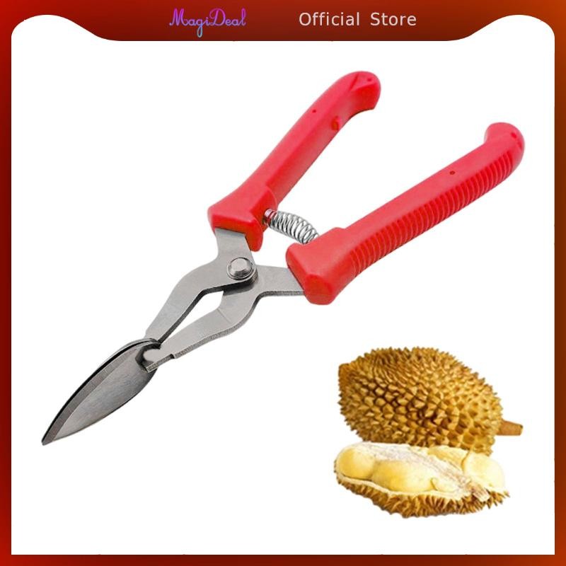 MagiDeal เครื่องมือเปิดผลไม้ Durian คีม Melon Opener คู่มือ Durian Shell Puller Peel Breaking เครื่อ