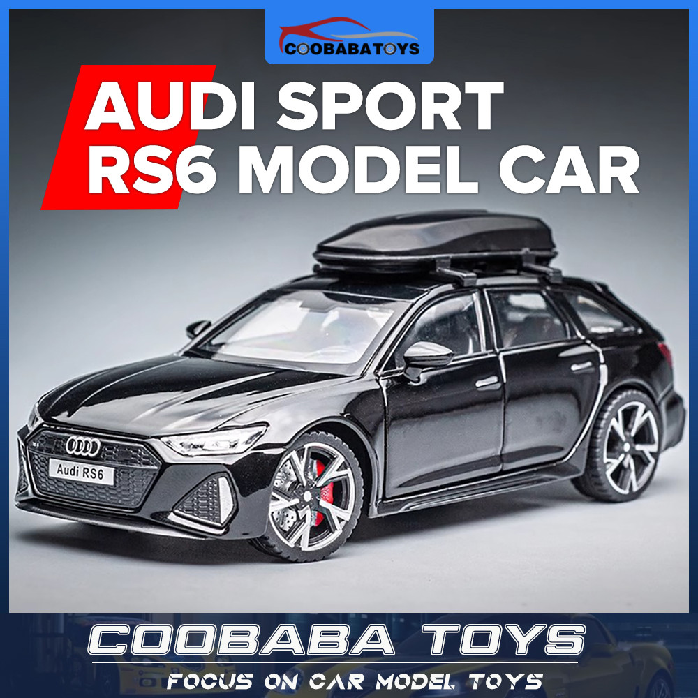 CBB 1:32 Audi RS6 Alloy รถเหล็กโมเดลของเล่นสําหรับเด็กเด็กผู้ชายผู้ใหญ่คอลเลกชันจัดส่งที่รวดเร็ว