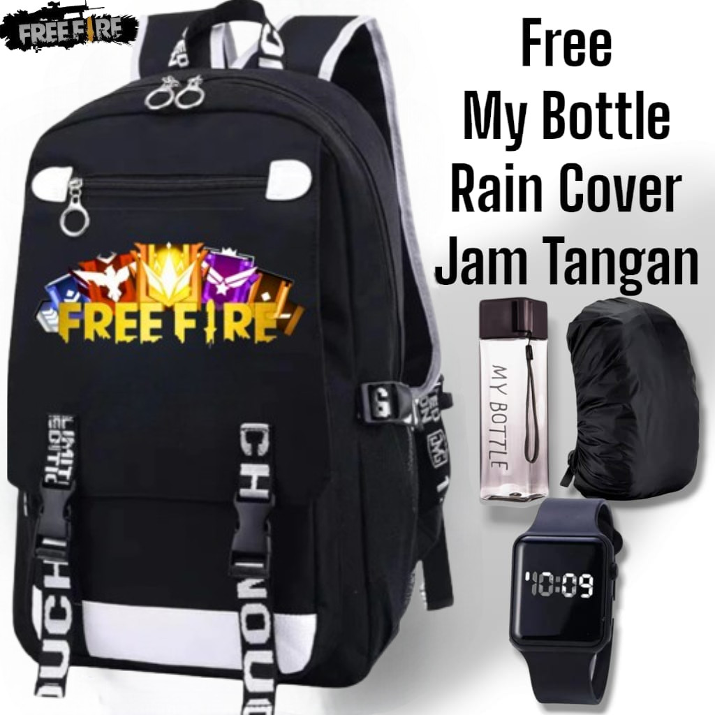 HIJAZ BAG - SCHOOL BAG สําหรับ PRIMARY CHILDREN BOYS GIRLS ฟรี FIRE BAG FF BOOYAAH BOYS BAG