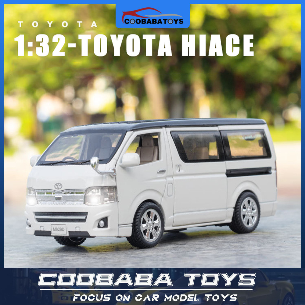 CBB 1:32 Toyota Hiace Alloy รถเหล็กโมเดลของเล่นสําหรับเด็กเด็กผู้ชายผู้ใหญ่คอลเลกชัน Fast Shipping