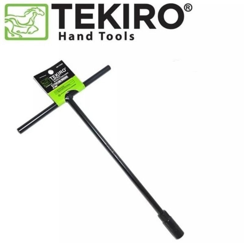 TEKIRO 12MM สีดํา T-SOCKET WRENCH 12MM BOLLER เครื่องมือ