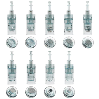 Dr Pen M8/M7s วัสดุสิ้นเปลืองทดแทน 16pin, 36pin, 42pin Nano Round MTS Microneedleing Skin Care BB Glow Makeup (1 ชิ้น)