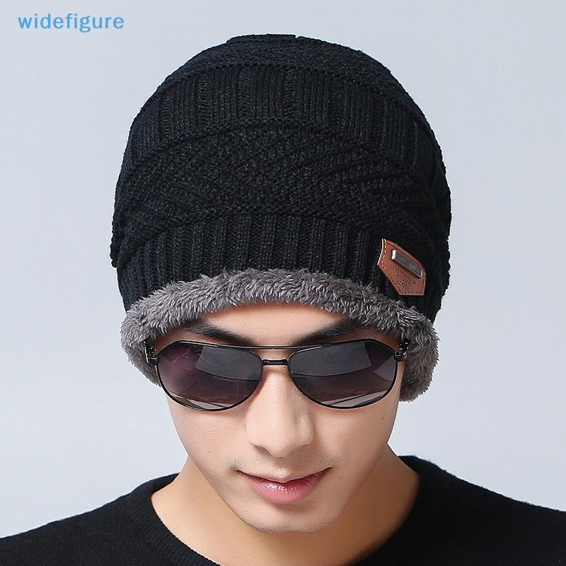 Widefigure ฤดูหนาวถักหมวกหนา Beanies หมวกอบอุ่นสําหรับผู้ชายและผู้หญิงกลางแจ้งขี่สกี Bonnet Windproof โครเชต์หมวก Nice