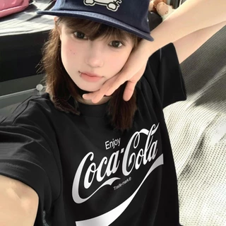 Top.street เสื้อยืดOversize ผ้าCOTTON100%ลาย "COCA COLA" เนื้อผ้าเกรดพรีเมียม คอกลม ใส่สบาย