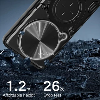 Honor X9C สมาร์ทแม่เหล็กรถผู้ถือแหวนสําหรับ Honor X9d X9C X9A X9B HonorX9C 5G หรูหราเกราะกันกระแทกปลอก Anti-fall กันชนสไลด์กล้องป้องกันปกหลัง Hard Case