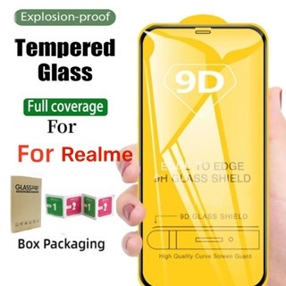 9D ฟิล์มกระจกเต็มจอ for Realme C53 note 50 C55 C11 C35 11X 5i C3 C17 C51 Reno 11F 8T 6Z 5 8Z 4 7Z 8 