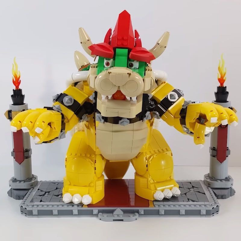 บล็อกตัวต่อซูเปอร์มาริโอ 71411 ที่มีประสิทธิภาพเย็นนเรศวรประกอบปริศนาเด็กสูงอิฐของเล่นเพื่อการศึกษา