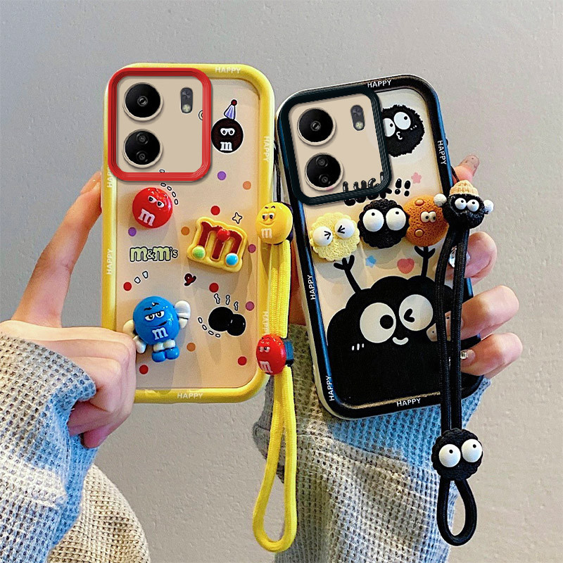 Xiaomi redmi 9 9 prime 9t 9 power 9c 10a 9a sport 9i 9at 10 10c 10 prime 10 power 11 prime 11a 12 12c 13c 14c 4g 5g เคสโทรศัพท์สุภาพสตรีสไตล์กันกระแทกรวมทุกอย่าง เคสซิลิโคนพร้อมเชือกเส้นเล็ก