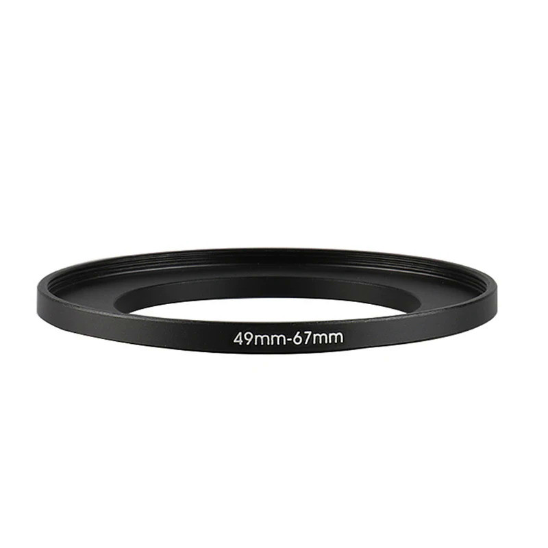 Aluminum Black Step Up Filter Ring 49mm-67mm 49-67 mm 49 to 67 Filter Adapter Lens Adapter for Canon