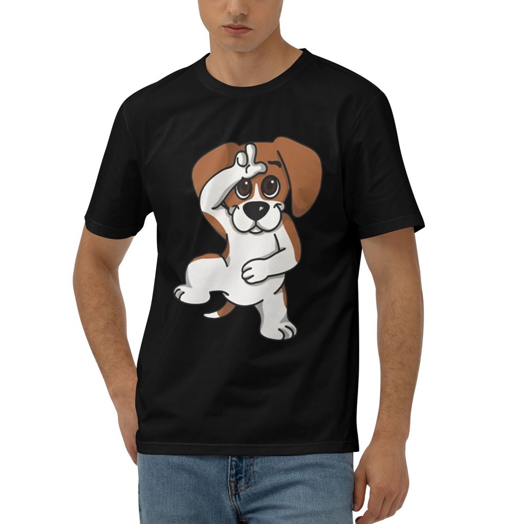 Beagle Dance Cotton T-Shirt Retro Style 80s 90s Graphic