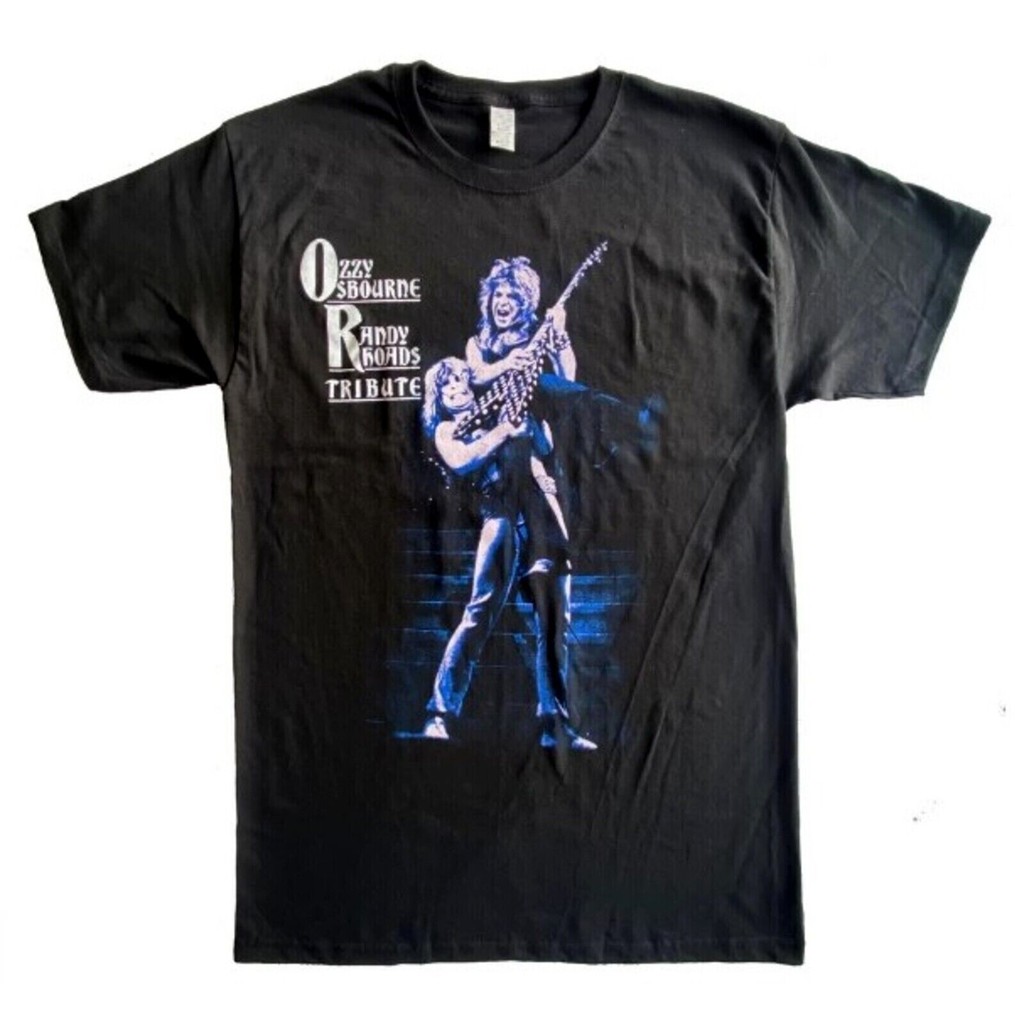 Ozzy Osbourne Cd Cvr Randy Rhoads Tribute เสื้ออย่างเป็นทางการ Top ใหม่ Ultimate Madman