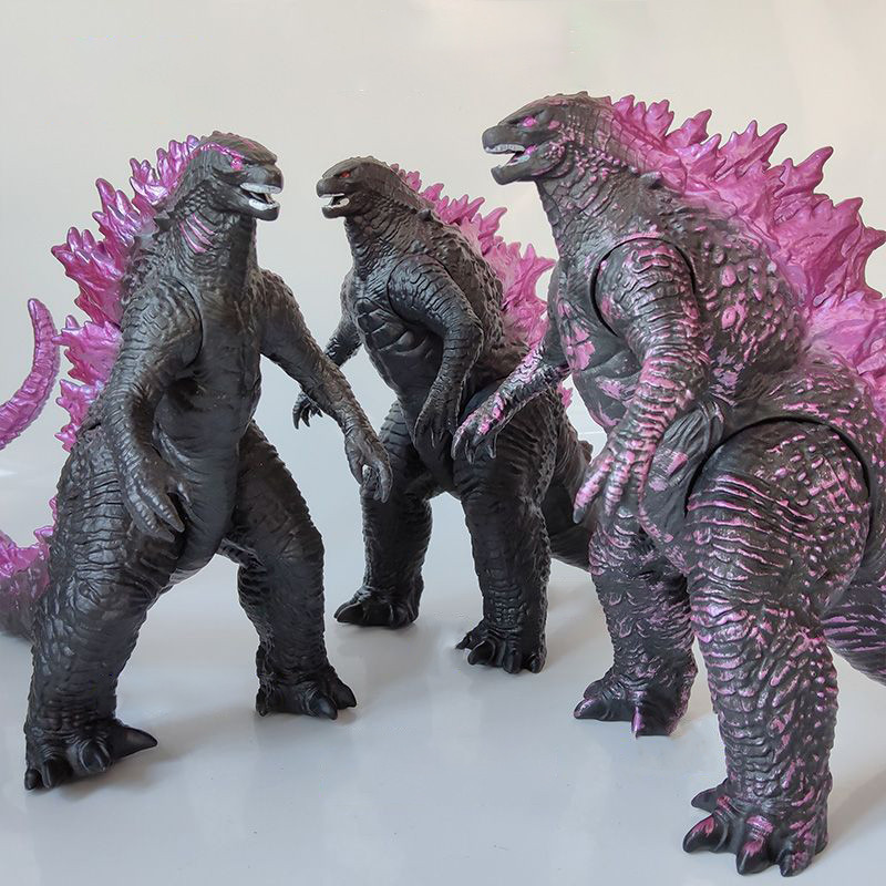 ภาพยนตร์ Furious Godzilla ของเล่น 22 ซม.ไดโนเสาร์ King Kong ยางนุ่ม Joint Movable ตุ๊กตาคอลเลกชันตัวเลขเดสก์ท็อปตกแต่ง - รูปที่ 3