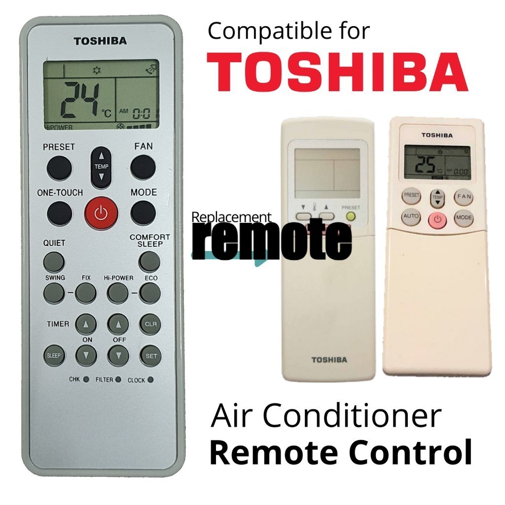 Toshiba AirCond รีโมทคอนโทรล WC-L03SE WC-H1UE WC-H2UE RAS-10 13SKPX RAS-10 13SAPX WC-H2UE WC-H1UE WC-L11SE