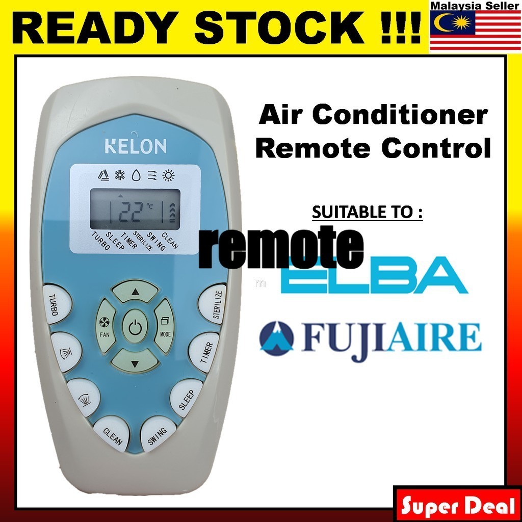 FUJIAIRE ELBA Air Cond Aircond Aircond รีโมทคอนโทรลเครื่องปรับอากาศทดแทน (KL-01) FBS-921R, FBS-912R.