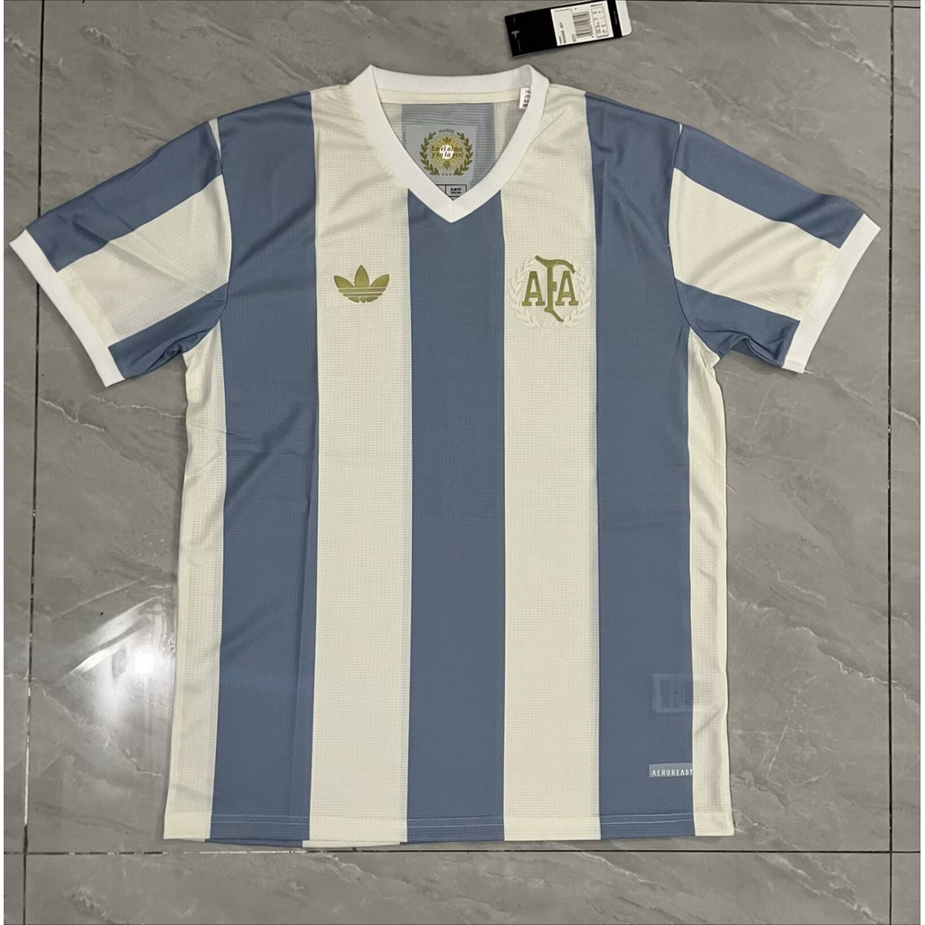 Fan Edition 2425 Argentina 50th Anniversary Edition เสื้อฟุตบอลเสื้อยืดแขนสั้น S-4XL