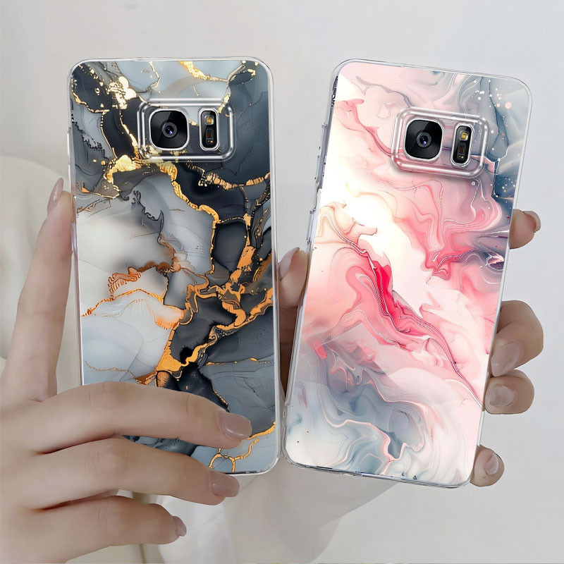 หรูหรา Nice ดอกไม้สําหรับ Samsung S7 Edge S8 S9 Plus เคสโทรศัพท์สําหรับ Samsung Galaxy S9 S 8 ซิลิโคนนุ่มกันกระแทกฝาครอบแฟชั่นเกราะป้องกันปลอกสวย