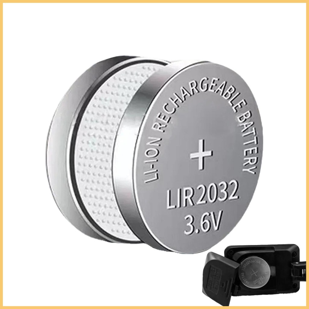 เซลล์ปุ่มสําหรับนาฬิกาข้อมือ 3.6V LIR2032 ชาร์จแบนรอบแบตเตอรี่ 2X เหรียญแบนแบตเตอรี่ไอออนเซลล์สําหรับ naith