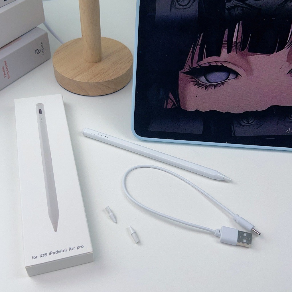 เวอร์ชันอัปเกรดปี 2025  วางมือ+แรเงาได้ ฟังก์ชันแม่เหล็ก ปากกาไอแพด gen10/9/8/7/6 Air4/5ปากกา pen stylus สำหรับ for iPad - รูปที่ 3