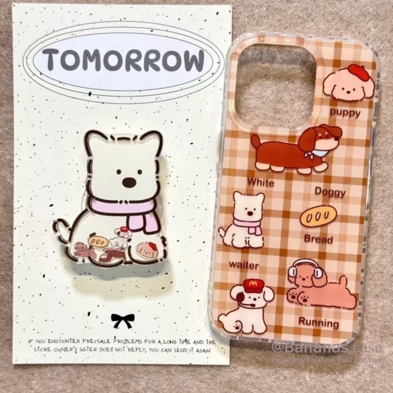 Iphone 16 15 14 13 12 11 Pro Max X Xr Xs Max 7 8 Plus SE2020 เคสโทรศัพท์ Ins การ์ตูนตุ๊กตา + แบ่งปัน Habpyy Stand Clear Soft ฝาหลัง