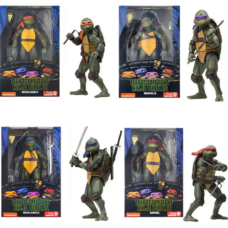 Teenage Mutant Ninja Turtles Action Figure NECA TMNT Film Edition Movable Model Toys