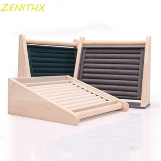 Zenithx ขาตั้งโชว์แหวน, ไม้ทนทานผู้ถือเครื่องประดับ, ชนบททํา…