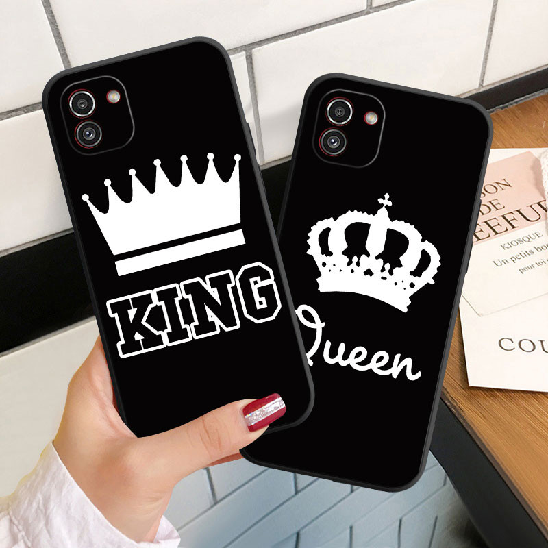 SAMSUNG สําหรับSamsung A03 Core A03S A13 A23 A33 A53 A73 4G 5Gปลอกอ่อนSilicoenเคสโทรศัพท์ปกKingและQu