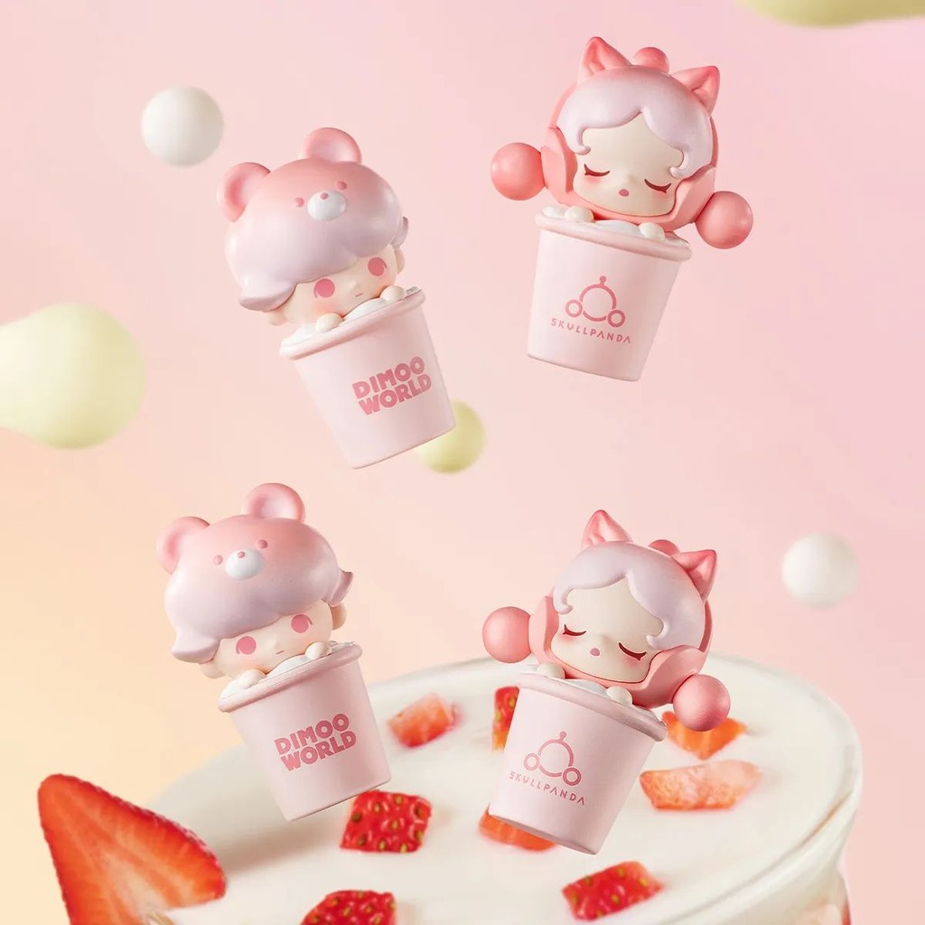 Popbean Taiwan Limited Strawberry Milkshake Series Mini Beans