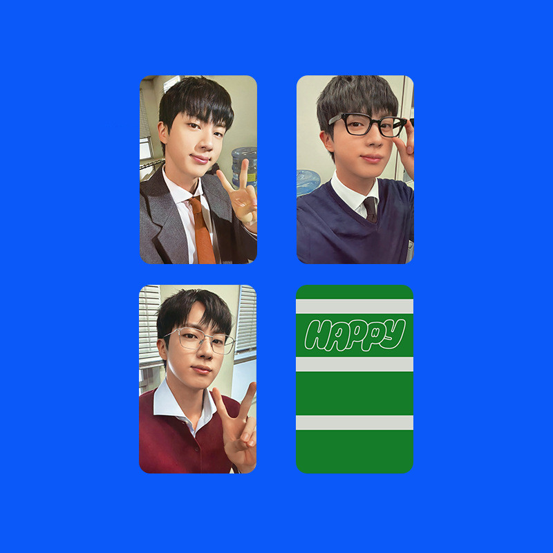 1-14pcs BT-S Jin Happy Lomo การ์ด Jimin MUSE Festa 11th Anniversary J-HOPE JUNG KOOK V SOLO HOPE ON 