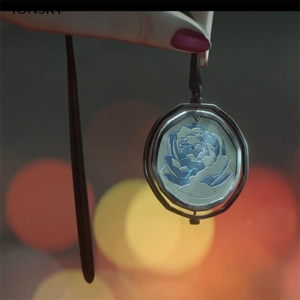 Ionsky Jinx Ekko Necklace Ring, Game Arcane Jewelry League of Legends Necklace, Game Accessories Met