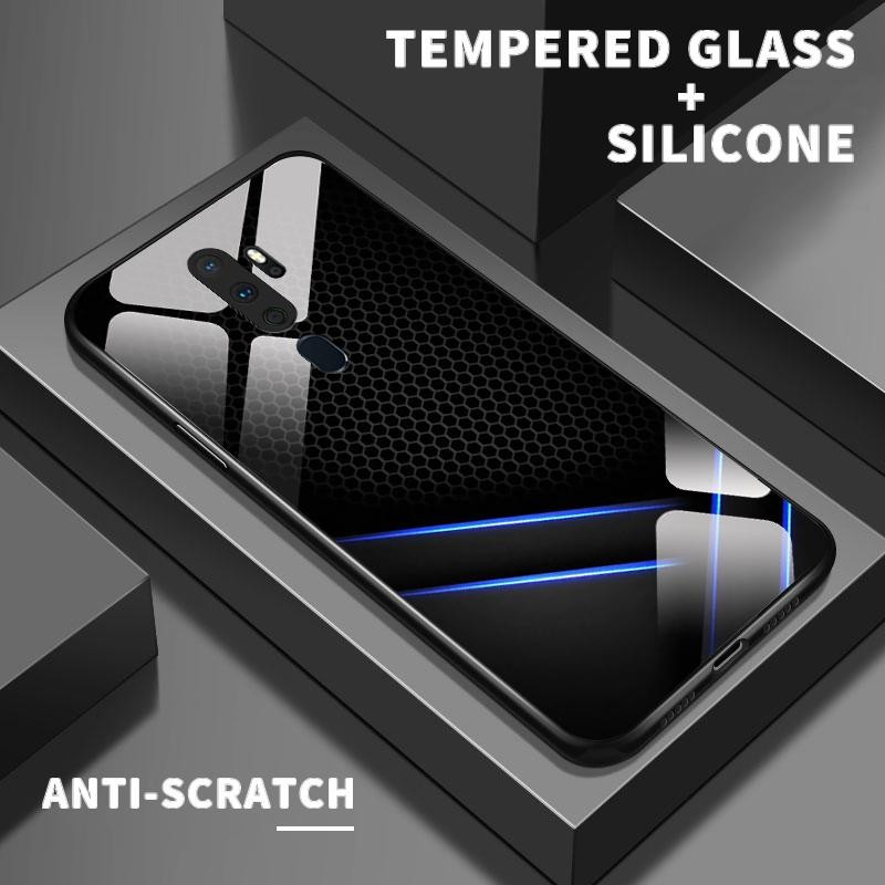 เหมาะสำหรับ OPPO A9 2020 A91 A92 A93 A93 5G A94 A95 A96 A9x ป้องกันกรณีโทรศัพท์เลนส์เคส Cool Chassis