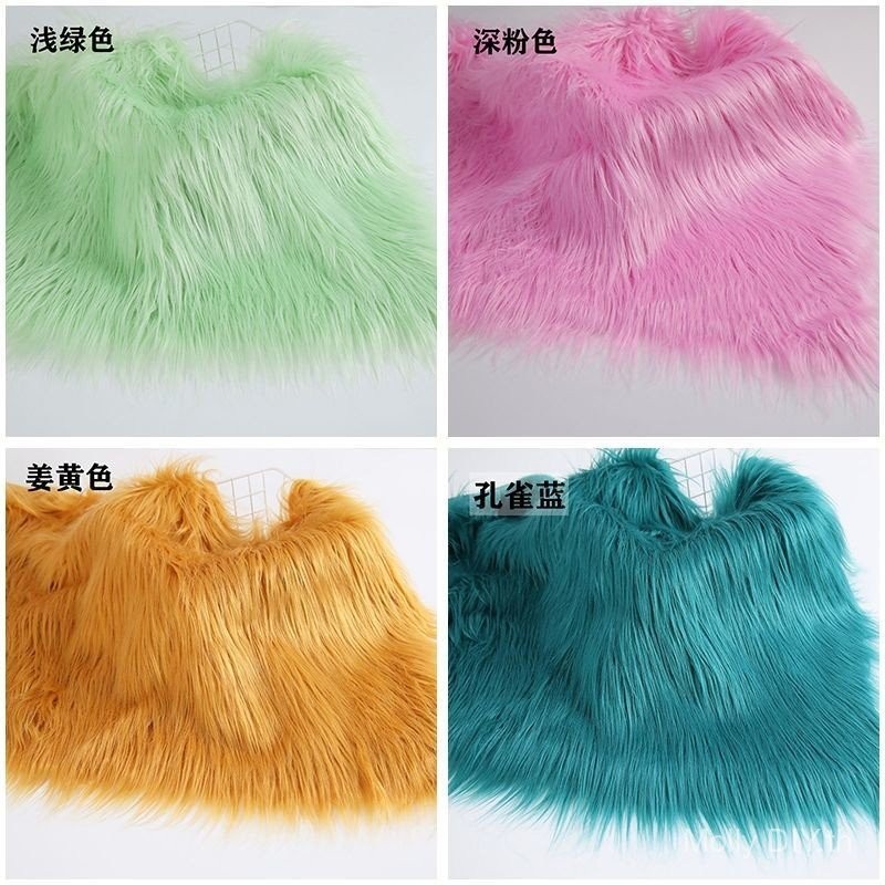 9cmFaux จมน้ําขนสัตว์ผ้า falling Water Cotton ตุ๊กตาทอดผม fursuit ผมยาวขนสัตว์ดอกไม้ผ้าวัสดุ ราคา ถูกที่สุด ดีลบีเคเค แกลเลอรีภาพที่ 9