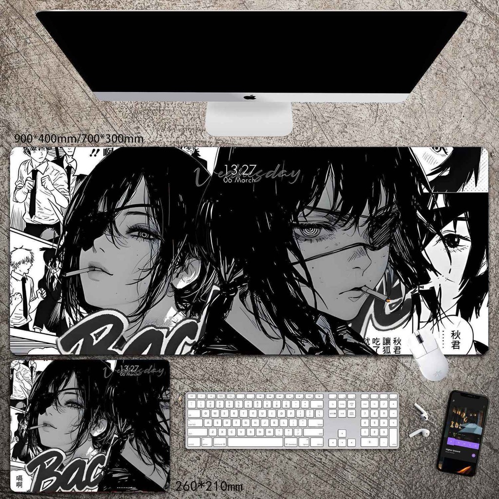 [70 ซม. * 30 ซม.] Gojo Go Spell แผ่นรองเมาส์ Super ขนาดใหญ่อะนิเมะสองมิติเกมอินเทอร์เน็ตคาเฟ่แผ่นรองโต๊ะหอพักแผ่นรองแป้นพิมพ์คอมพิวเตอร์ Seaming
